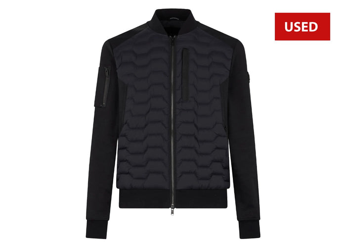 (USED) Moose Knuckles Black Granite Hybrid Bomber Jacket