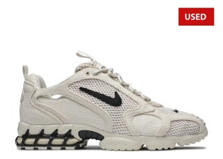 (USED) Nike Air Zoom Spiridon Cage 2 Stussy Fossil - Sz 10.5