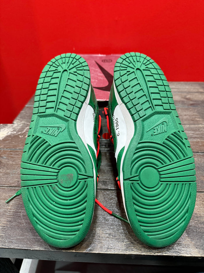(USED) Nike Dunk Low Off-White Pine Green - Sz 10