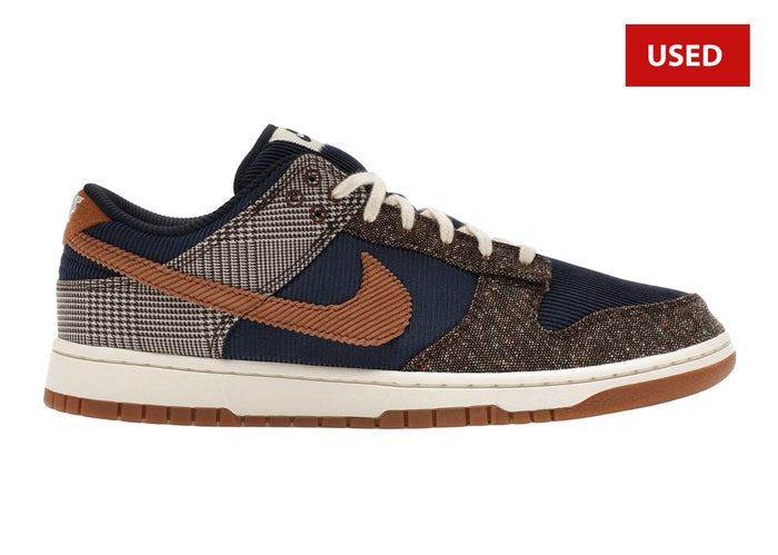 (USED) Nike Dunk Low Tweed Midnight Navy Corduroy - Sz 11