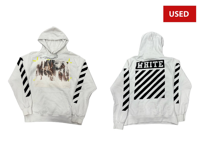 (USED) Off-White Hoodie White/Black