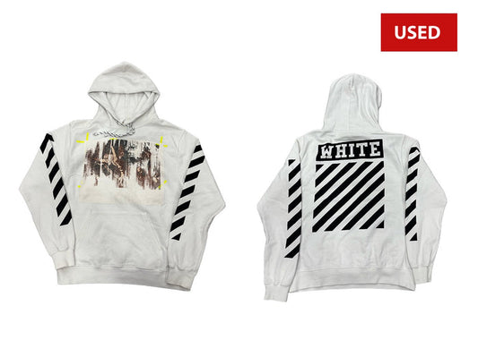 (USED) Off-White Hoodie White/Black