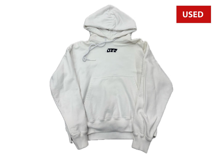 (USED) Off-White "OFF" Logo Hoodie White
