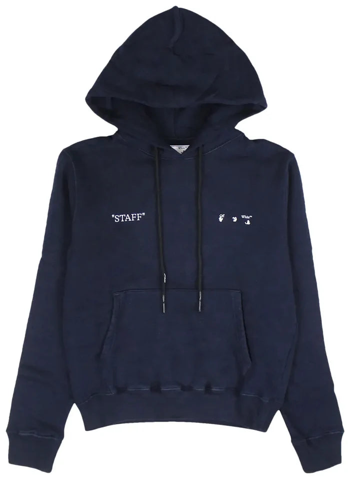 (USED) Off-White Staff Slim Hoodie 'Blue'