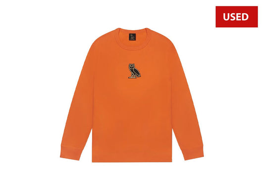 (USED) OVO Classic Owl Crewneck Orange