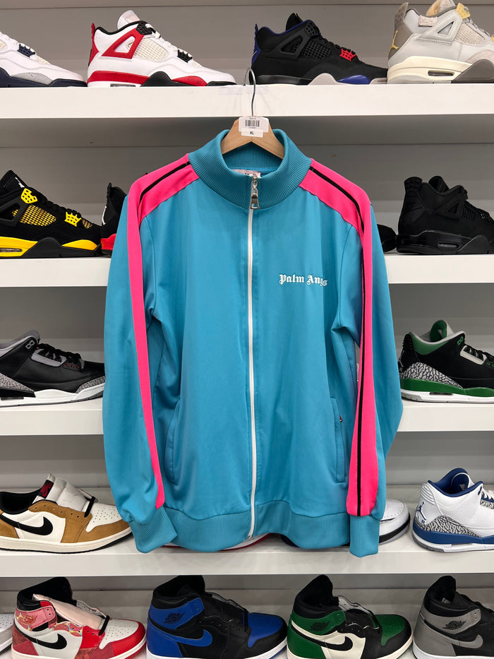 (USED) Palm Angels Logo Track Jacket Blue/Pink