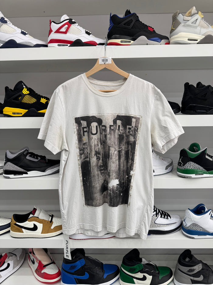 (USED) PURPLE BRAND Parking Lot Tee 'White'