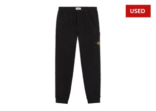 (USED) Stone Island Black Cargo Pocket Sweats