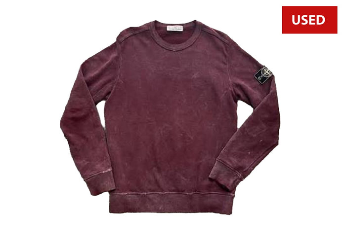 (USED) Stone Island Frost Sweatshirt Burgundy