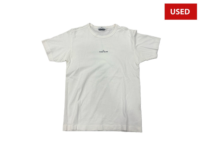 (USED) Stone Island Mini Logo Tee White