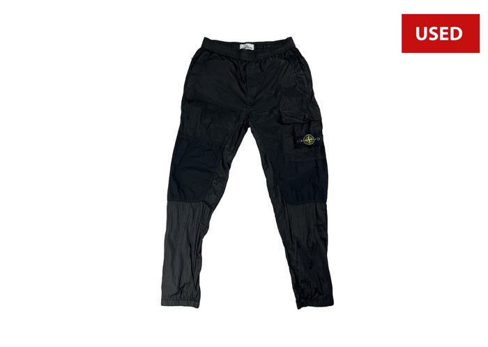 (USED) Stone Island Nylon Cargo Pants Black