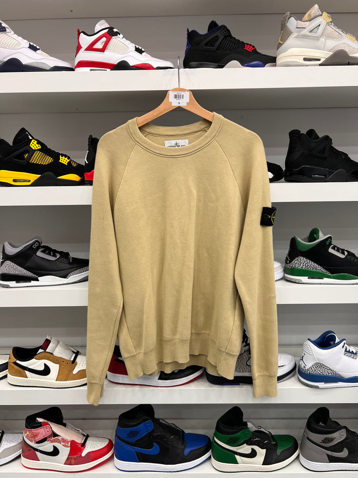 (USED) Stone Island Patch Logo Crewneck Sweatshirt 'Ivory'