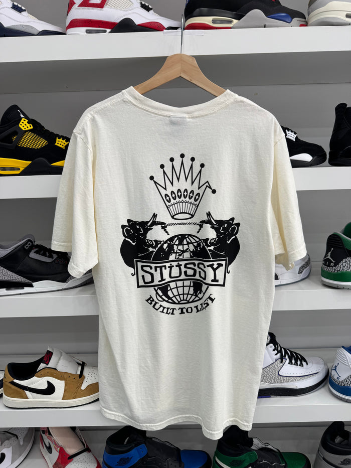 (USED) Stussy Built To Last Pigment Dyed Tee Natural