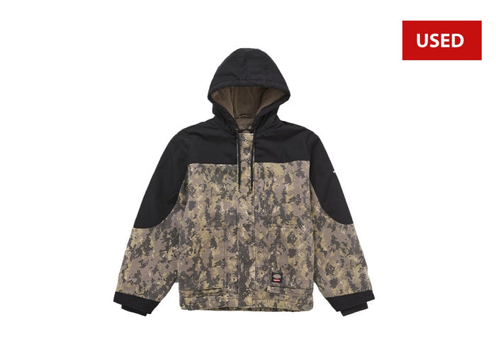 (USED) Supreme Dickies Cordura Hooded Work Jacket Digital Camo