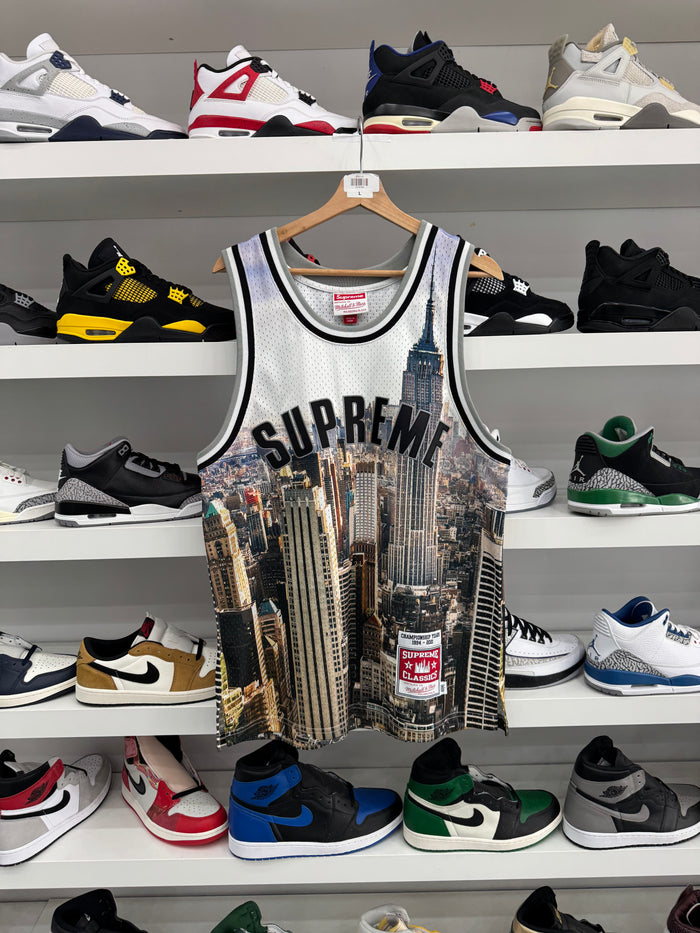 (USED) Supreme x Mitchell And Ness Basketball Jersey 'Skyline'