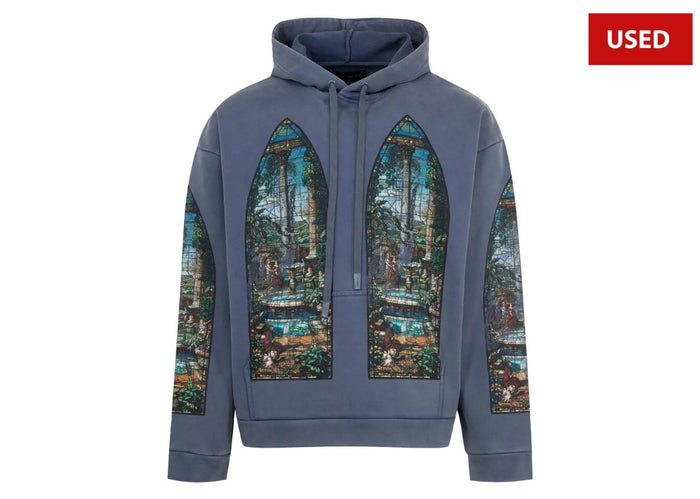 (USED) Who Decides War Apparent Hooded Pullover Indigo *HOLE IN HOODIE*