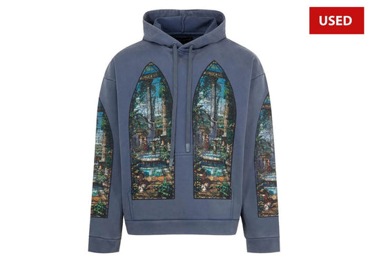 (USED) Who Decides War Apparent Hooded Pullover Indigo *HOLE IN HOODIE*