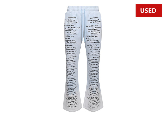 (USED) Who Decides War Scripture Sweatpants 'Sky'