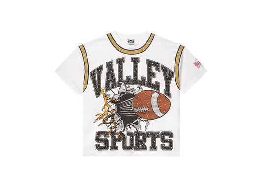 Vale Forever Classic Bling Tee White/Brown