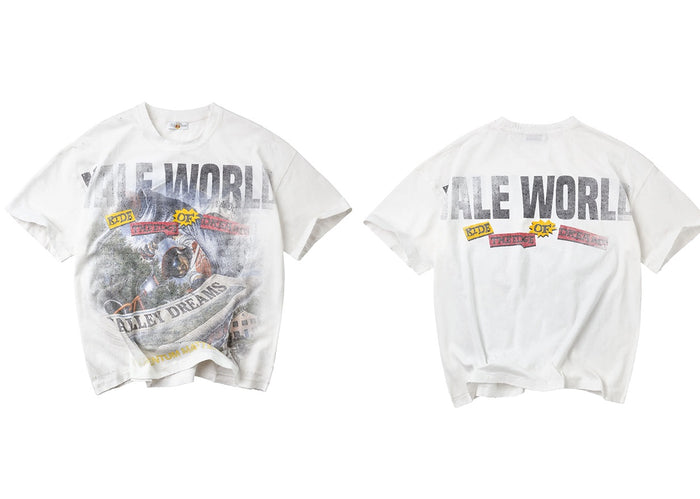 Vale Forever Newspaper Tee White
