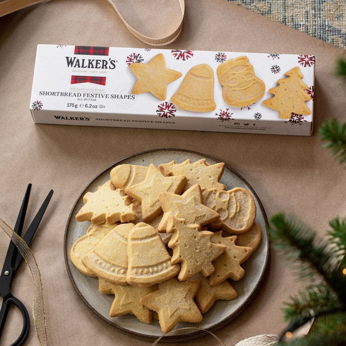 Walkers Shortbread Festive Shapes Shortbread Holiday Box 6.2 oz - Cookies