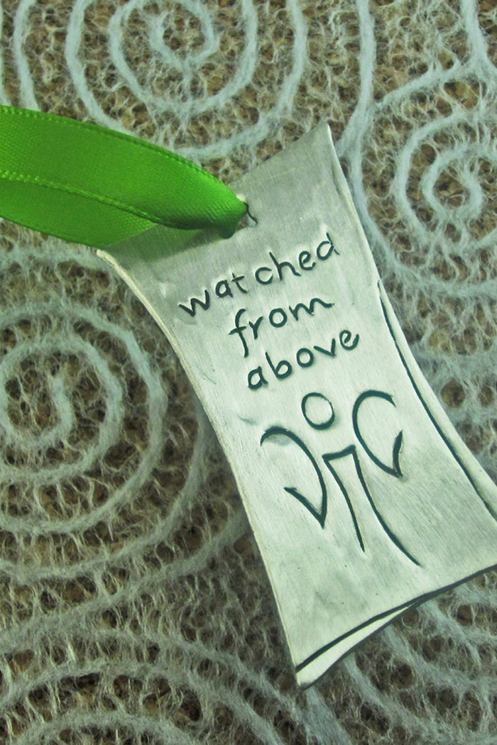 Watched From Above Ornament in Pewter