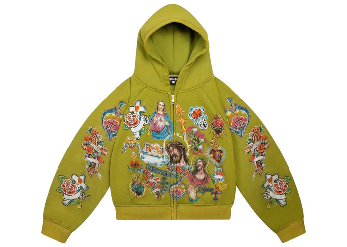 We Are Righteous Risen King Zip Up Moss