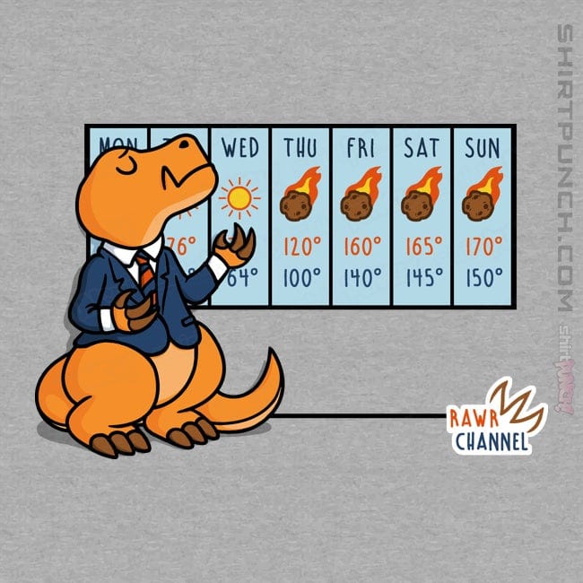 Secret_Shirts Magnets / 3"x3" / Sports Grey Weather T-Rex