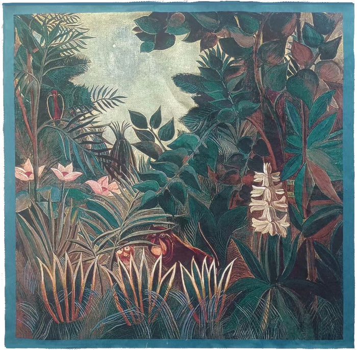 WH-HR-EQUATORIALJUNGLE | Henri Rousseau Equatorial Jungle Tapestry Wall Hanging