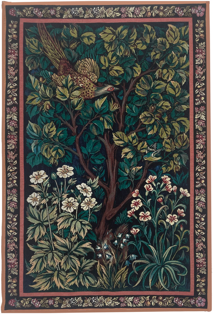 WH-WM-COCKPHEASANT | William Morris the Cock & Pheasant Tapestry Wall Hanging