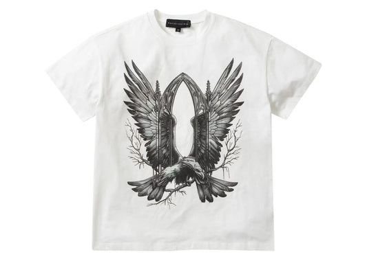 Who Decides War White Soaring Window Short Sleeve T-shirt