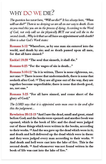 Why Will You Die? (KJV)