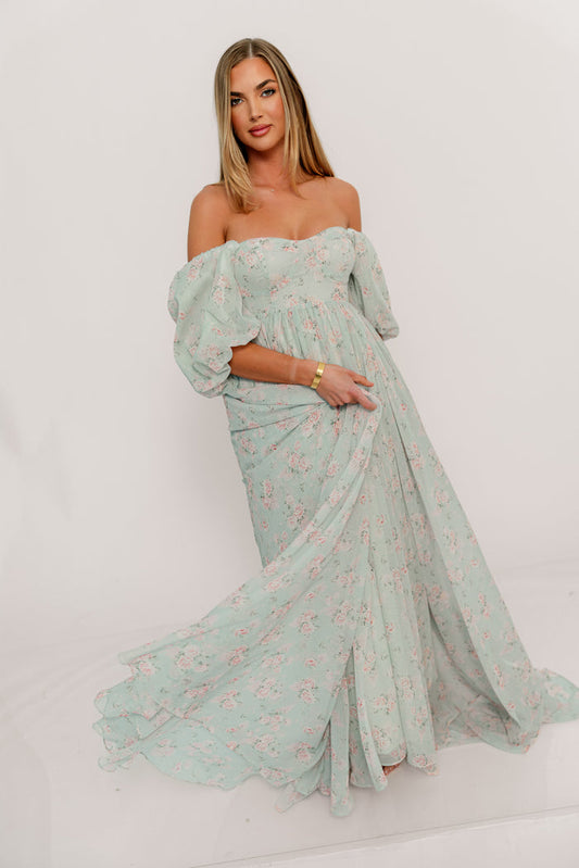 Willow Maxi Dress in Cottage Sage
