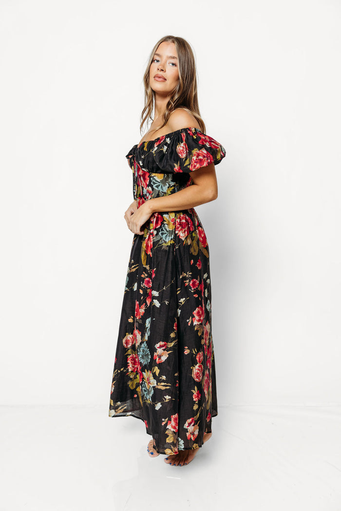 Winslet Maxi Dress in Black Floral *9/9 PRE-ORDER*
