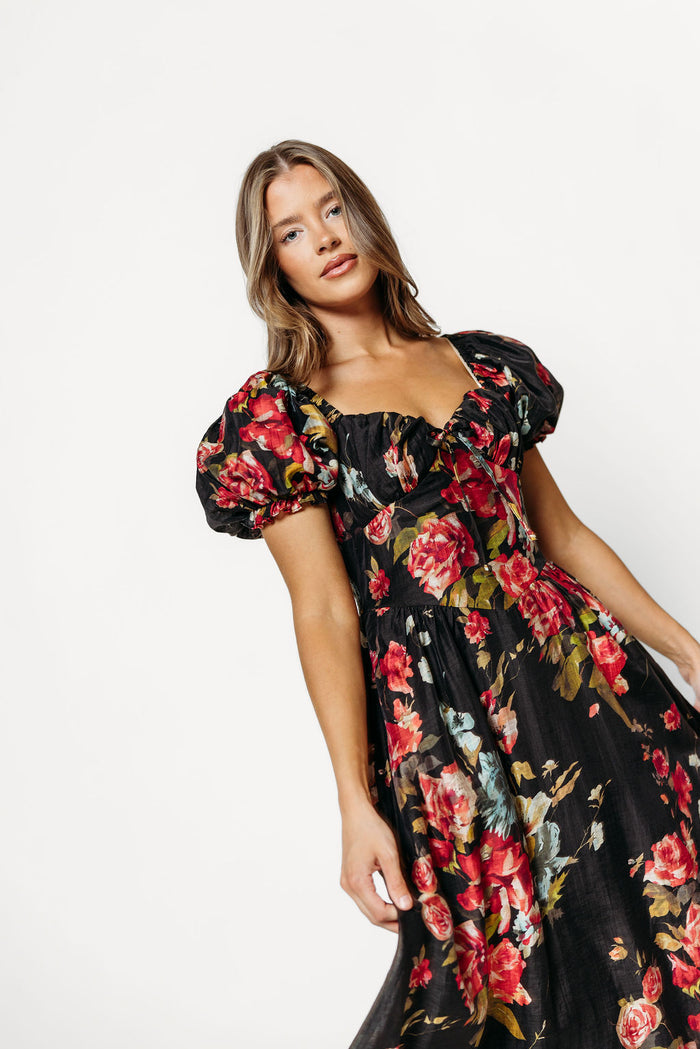 Winslet Maxi Dress in Black Floral *9/9 PRE-ORDER*