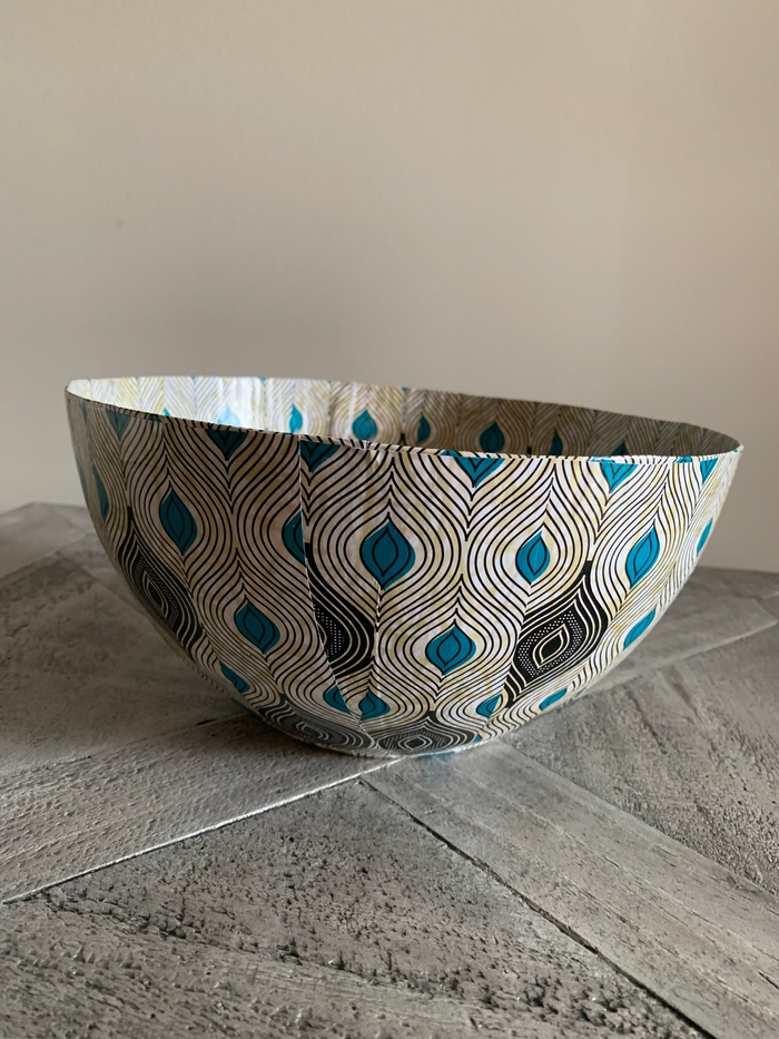 Wola Nani Eyes Round Paper Mache Bowls