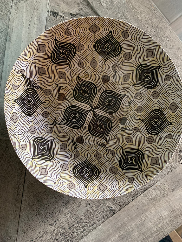Wola Nani Eyes Round Paper Mache Bowls