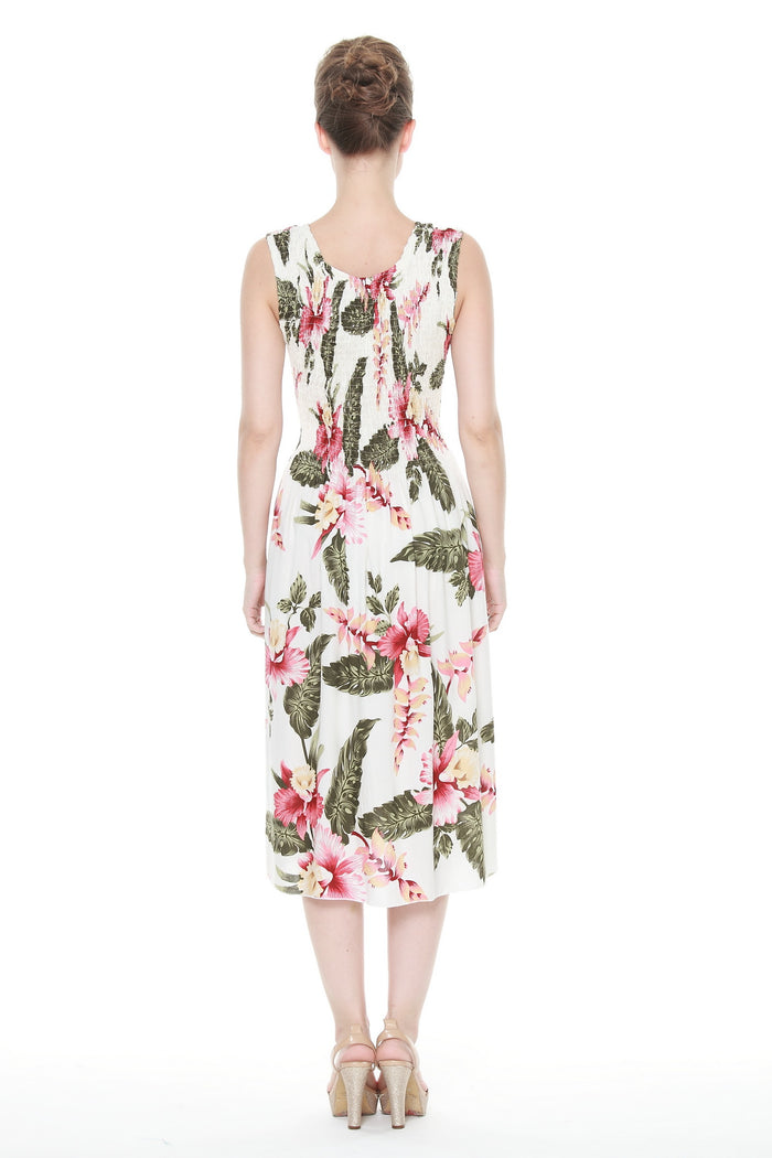 Women's Elastic Tank Dress in Rafelsia Cream