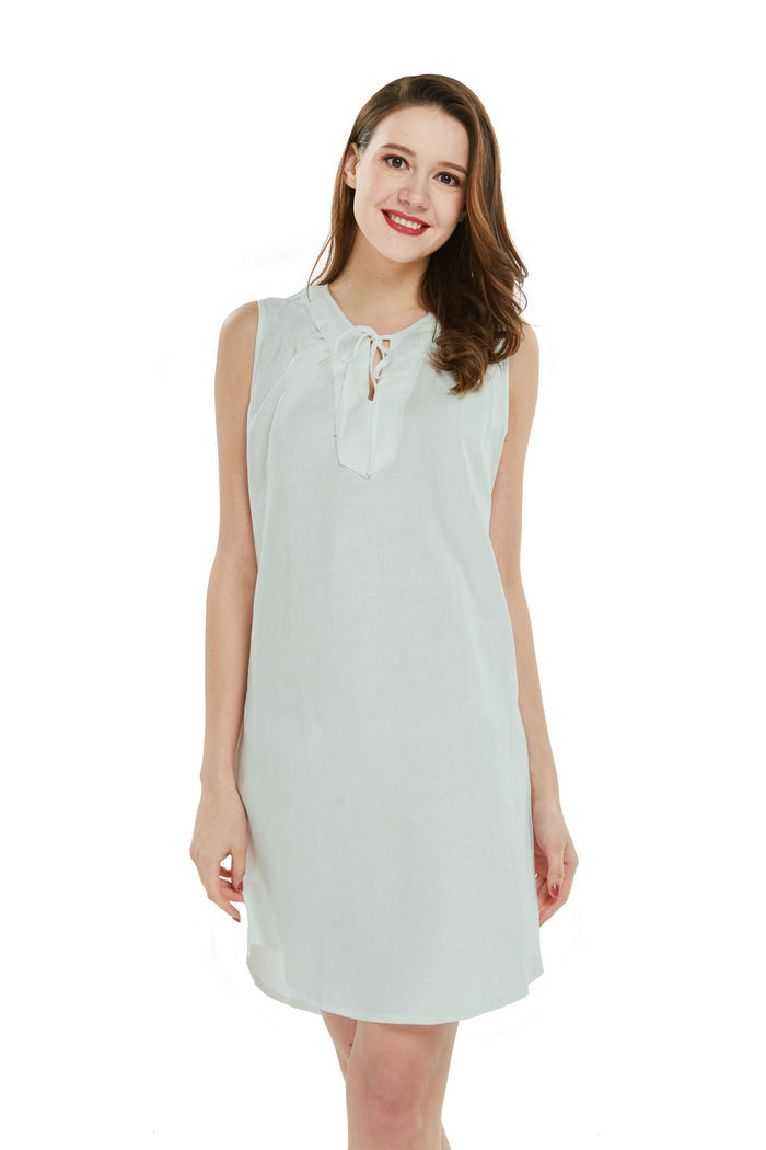 Women's Linen Cotton Tunic Dress Ocean Spray