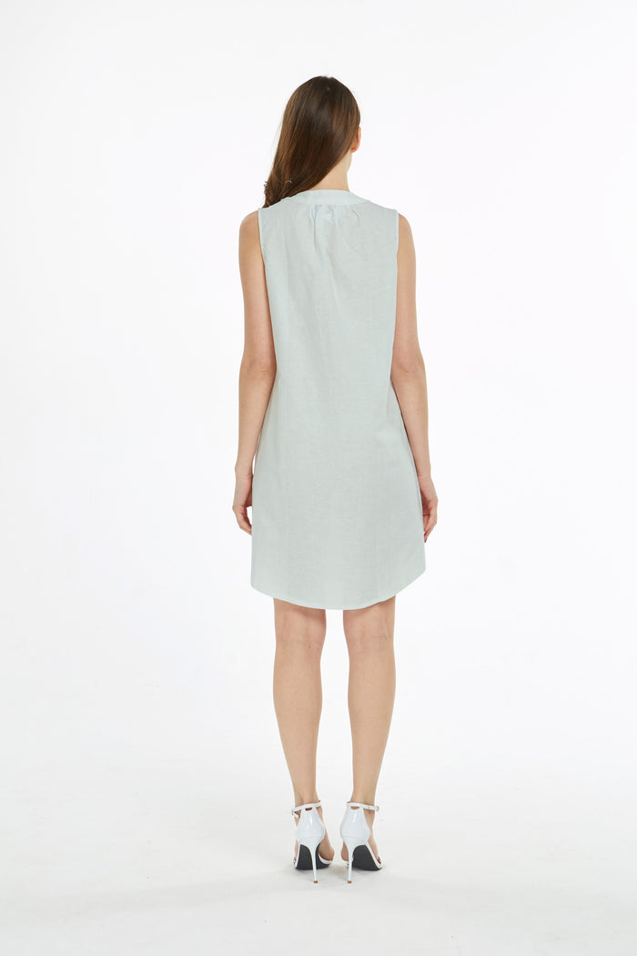 Women's Linen Cotton Tunic Dress Ocean Spray
