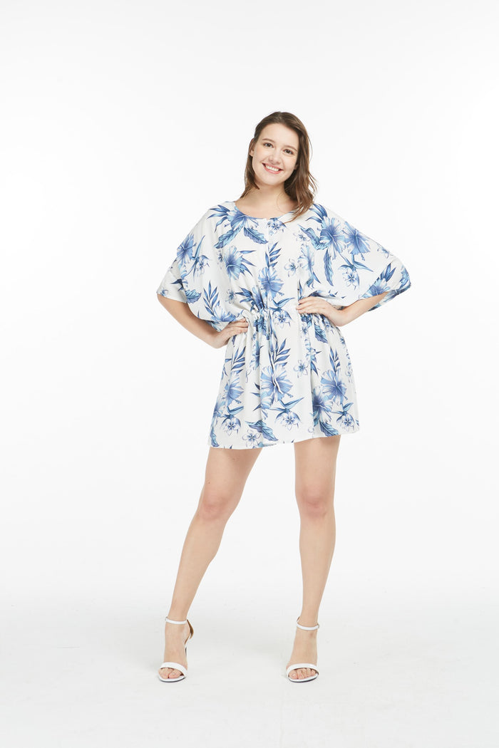 Women's Short Poncho Dress Day Dream Bloom