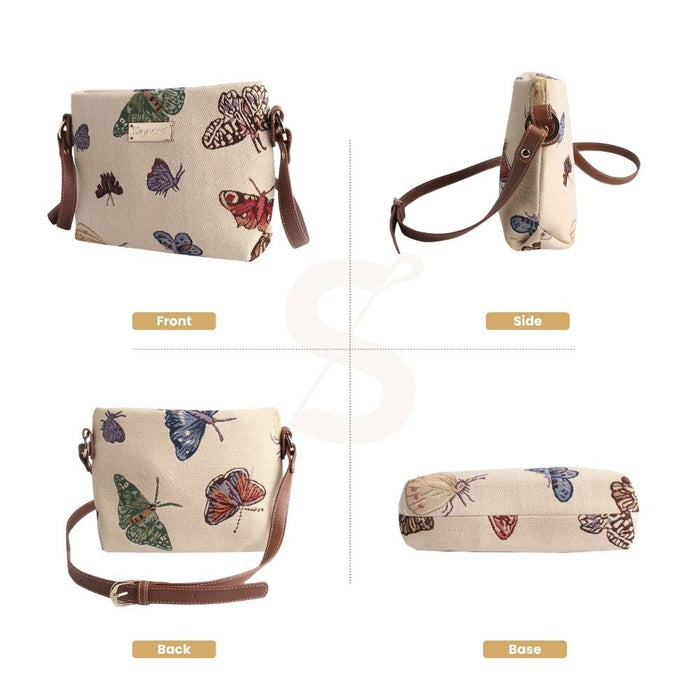 XB02-BUTT | BUTTERFLY CROSS BODY BAG PURSE HANDBAG