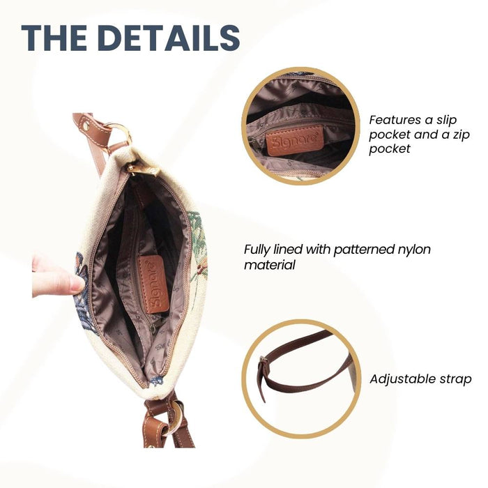 XB02-BUTT | BUTTERFLY CROSS BODY BAG PURSE HANDBAG