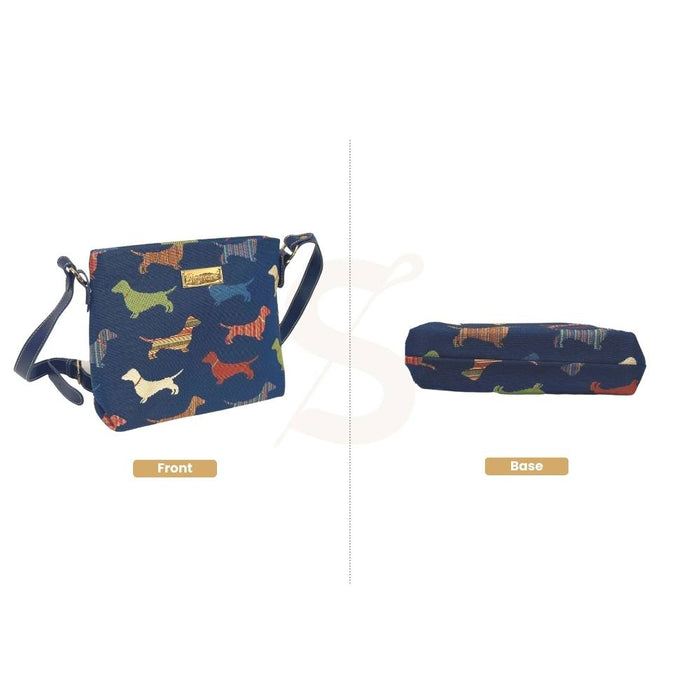 XB02-DACH | DACHSHUND CROSS BODY BAG PURSE HANDBAG