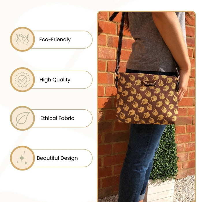 XB02-JANE | JANE AUSTEN'S OAK CROSS BODY BAG PURSE HANDBAG